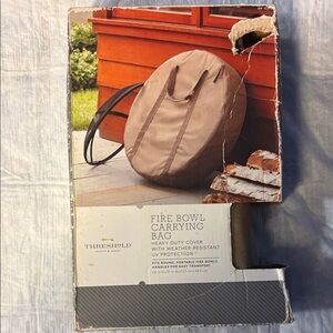 Threshold Tan Fire Bowl Carrying Bag